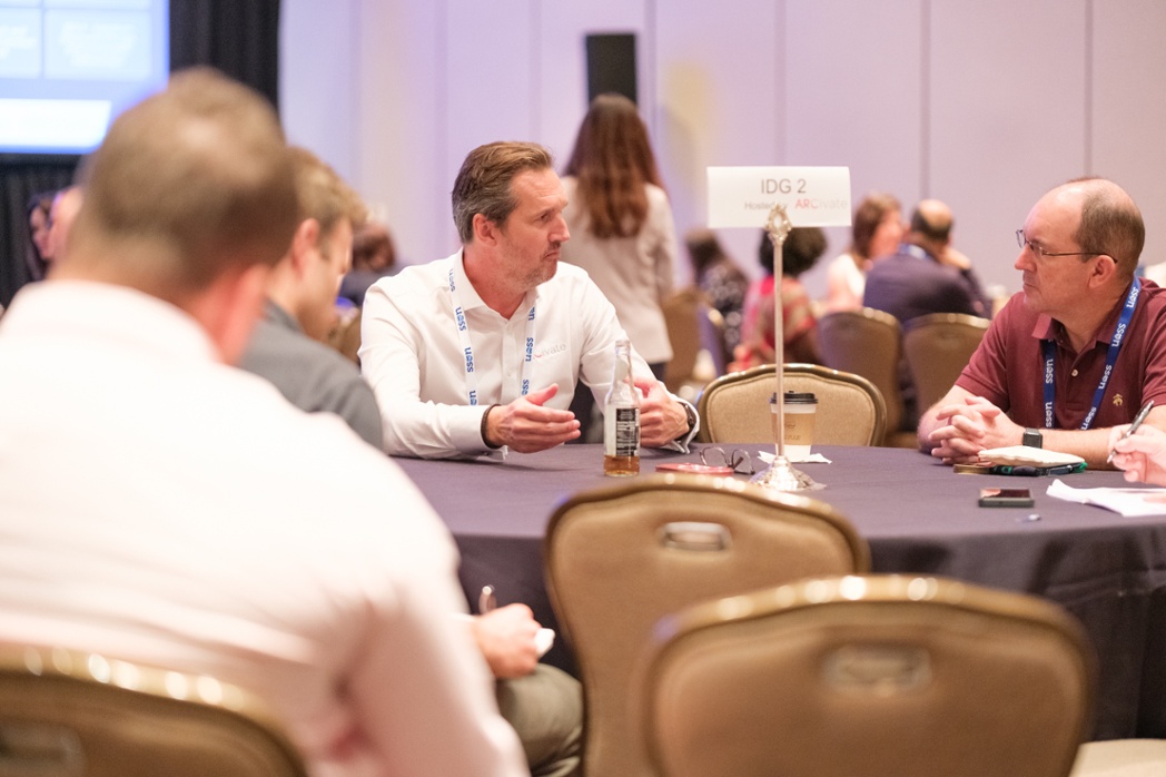 Jason addressing a customer's question in the interactive roundtable discussions on Automating Supplier Invoices into Oracle