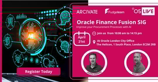 O5Live Oracle Fusion Finance SIG ​Improve your Procurement Processes with AI