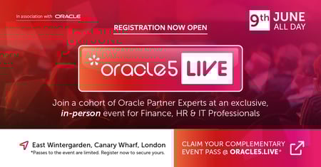 oracle5Live - Real Talk, Real Business, Real Ideas. Join us at East Wintergarden, Canary Wharf, London on 9th June