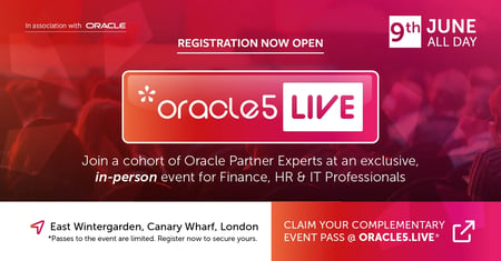 oracle5Live - Real Talk, Real Business, Real Ideas. Join us at East Wintergarden, Canary Wharf, London on 9th June