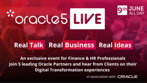 oracle5; Live An exclusive event for Finance & HR Professional