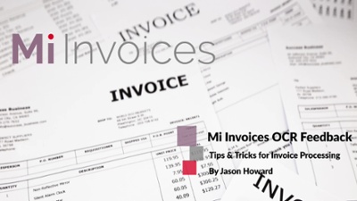 Mi Invoices Tips and Tricks OCR Feed Back