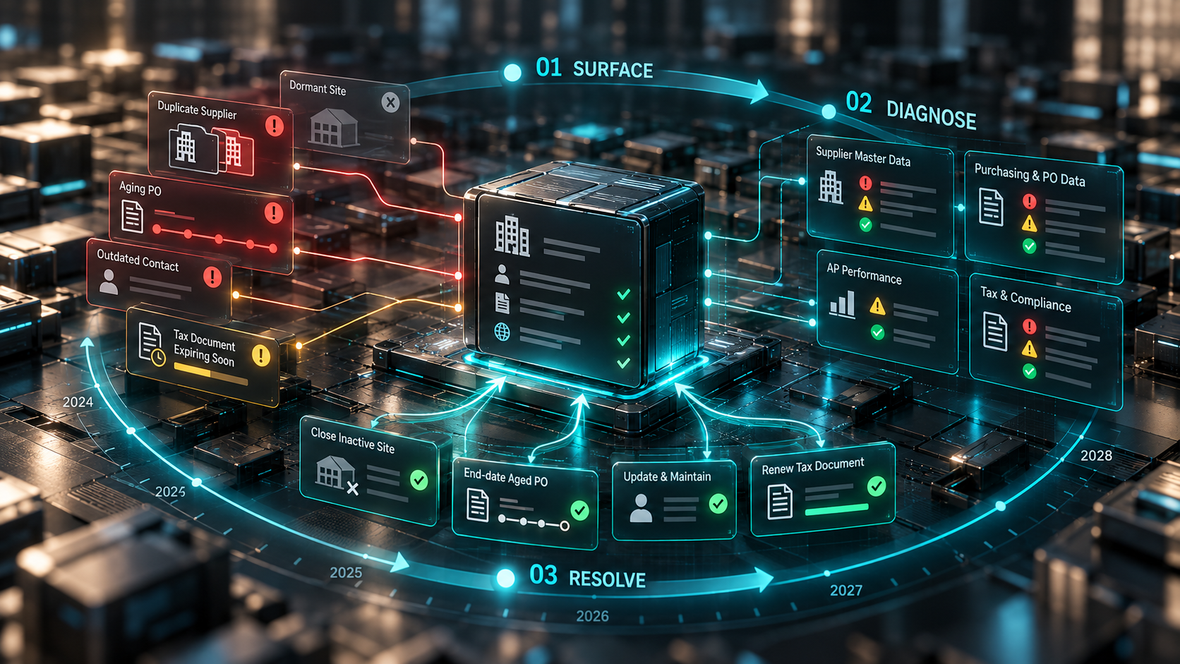 Mi Optii Surface Diagnose Resolve operating model