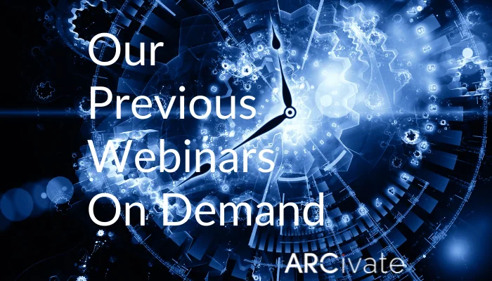 Our previous webinars available on demand