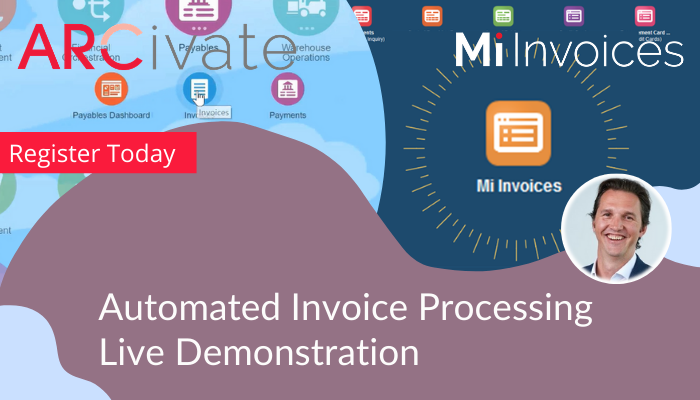 Arcivate Mi Invoices Webinar demonstrating Invoice Automation Processing into Oracle ERP Platforms