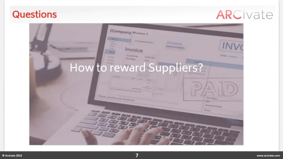 Rewarding Suppliers  Why reward your suppliers?